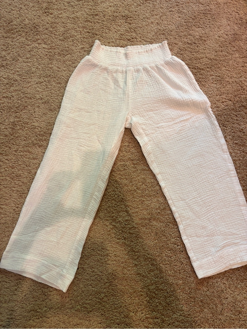 Seafolly Soft white Gauze Drawstring Pants